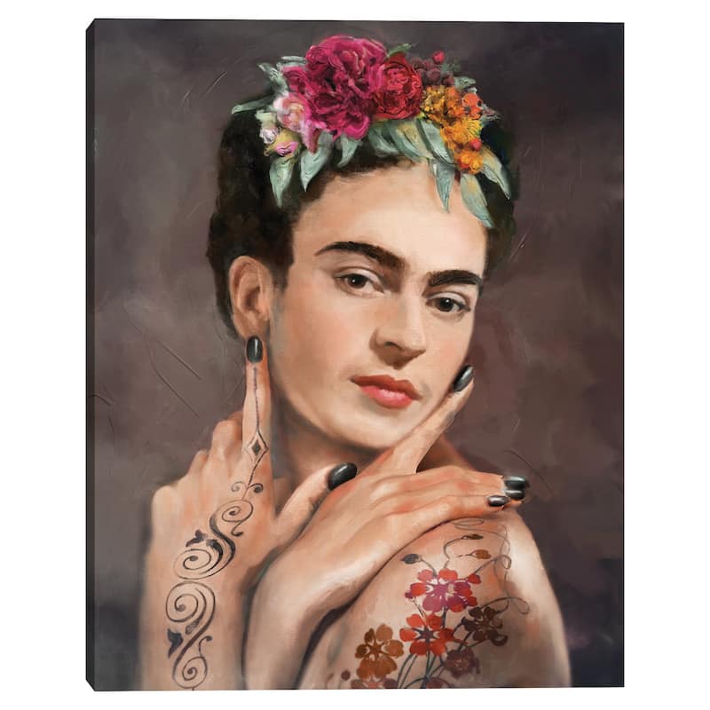 Tattooed Frida by Studio Arts Canvas Art Print