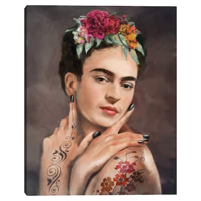 Tattooed Frida by Studio Arts Canvas Art Print