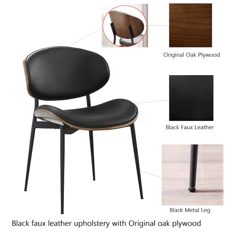 Art Leon Mid-century Modern Dining Chairs (Set of 2)