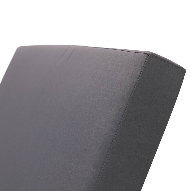 Christopher Knight Home - Calder Modern Outdoor Acacia Wood 4-Position Adjustable Chaise Lounge with Triple-Fold Cushion - 79"L