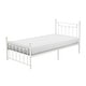 preview thumbnail 3 of 3, Twin Platform Bed with Open Slatted Frame and Ball Finials