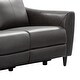 preview thumbnail 9 of 20, Abbyson Ludovic Leather Power Reclining Loveseat with Power Headrest