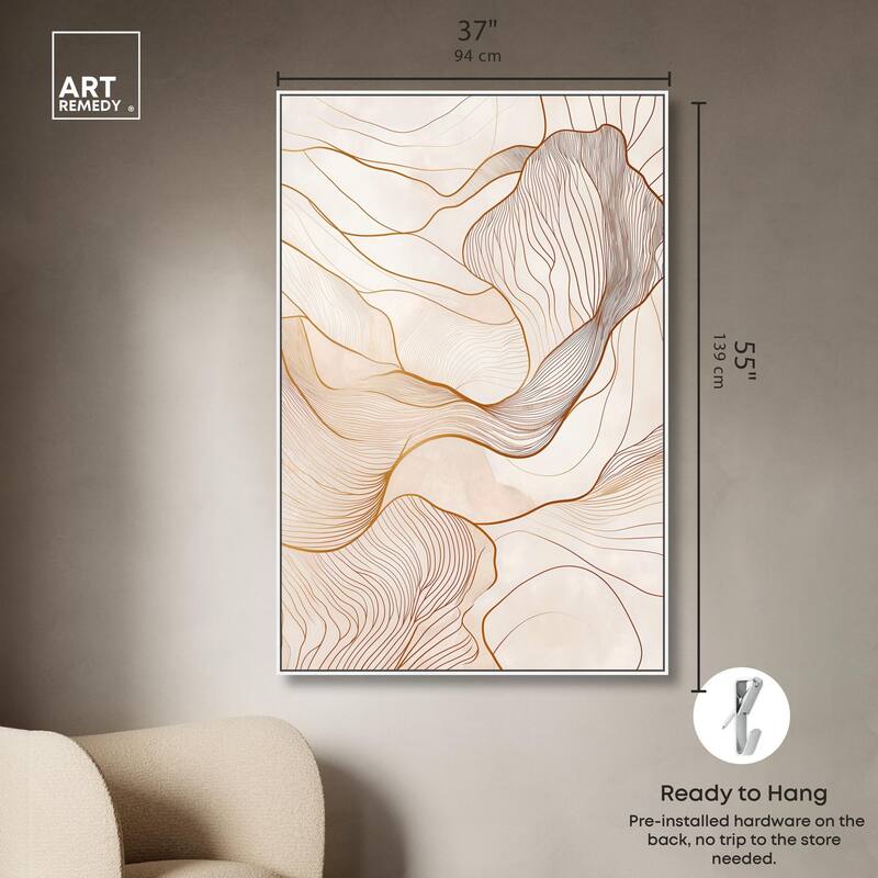 Contoured Reverie II Canvas by Art Remedy