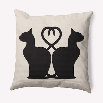 Conniving Cats Decorative Throw Pillow