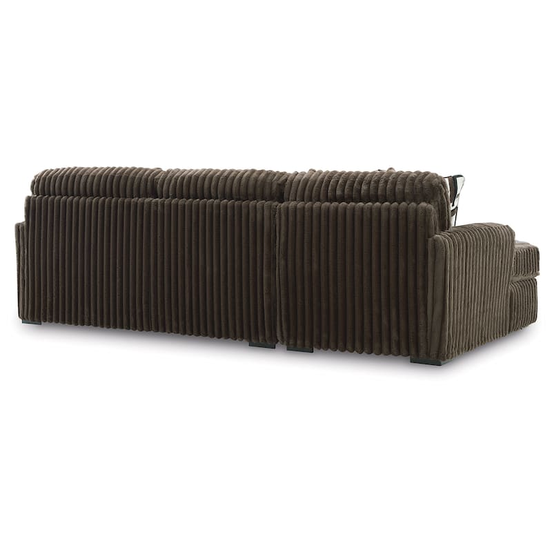 Signature Design by Ashley Midnight-madness Brown 2-Piece Sectional Sofa with Chaise - 120" W x 65" D x 40" H