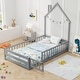 preview thumbnail 4 of 20, Costway Twin Size Montessori Floor Bed for Toddler with Lockable Door