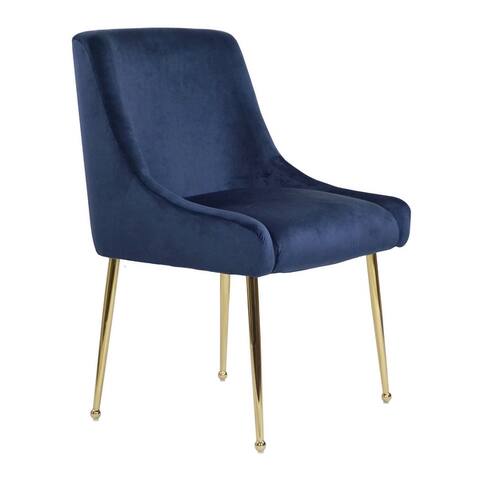 Winfield Modern Lush Velvet Dining Chair with Gold Handle and Legs