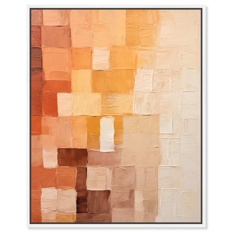 Umber Undertones Canvas by Art Remedy - White - 30" x 36"