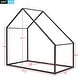 preview thumbnail 5 of 22, Twin Metal House Bed with Low Platform Design