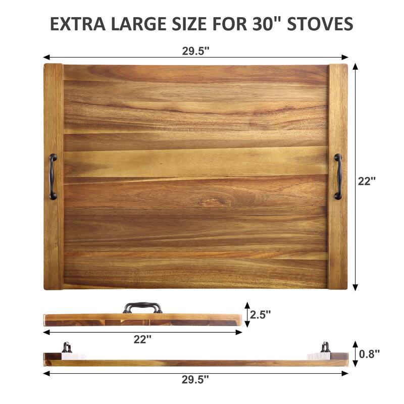 30-in L X 22-in W Large Wood Cutting Board - 30-in L X 22-in W