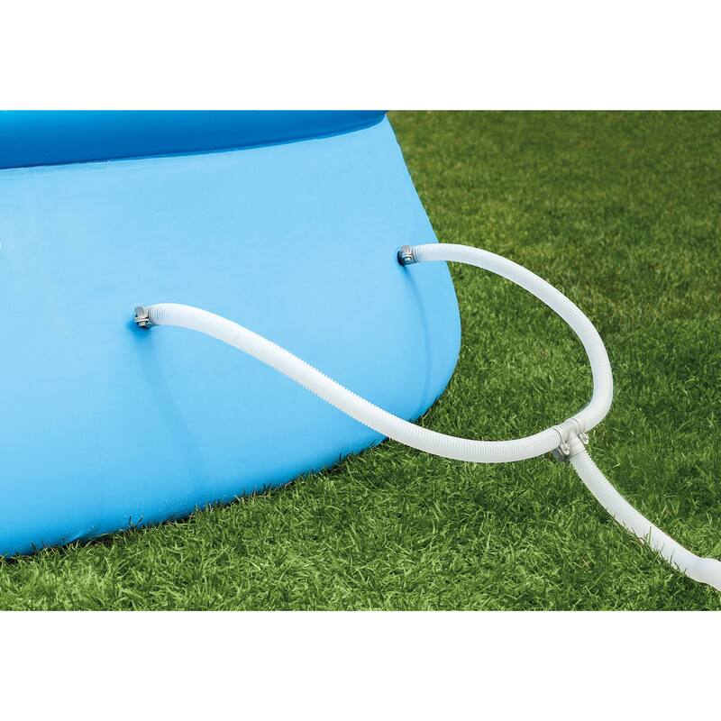 Intex 10ft Round Swimming Pool Cover & Easy Set 10ft x 30in Inflatable Pool - 18.9