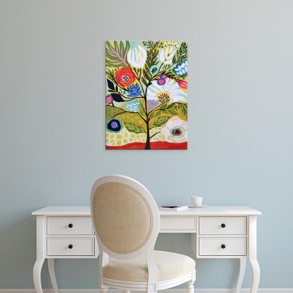 Easy Art Prints Karen Fields's 'Flower Tree I' Premium Canvas Art
