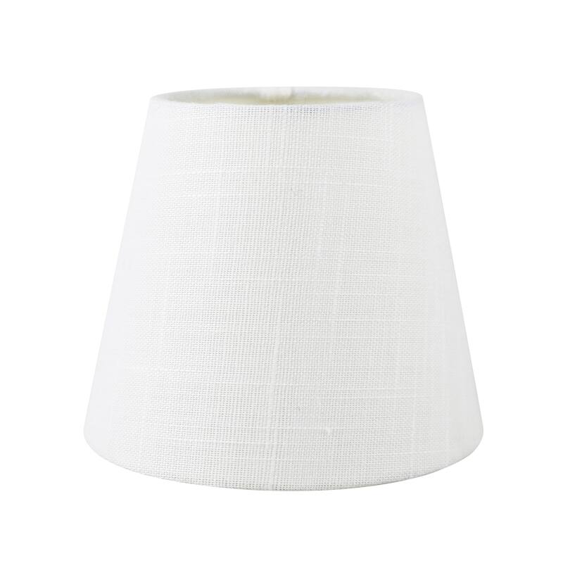 Meriville Linen Clip On Chandelier Lamp Shades, 4-inch by 6-inch by 5-inch