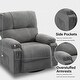 preview thumbnail 42 of 46, 360° Swivel Chair, Upholstered Recliner Chair with Adjustable Backrest Massage Reclining Chai for Living Room Lounge Chair