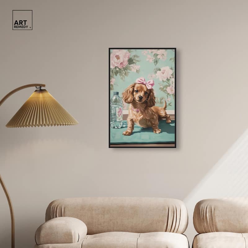 Doxxie Dainty Yoga Canvas by Art Remedy