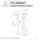 preview thumbnail 12 of 10, ANZZI Coral 2-Handle Freestanding Claw Foot Tub Faucet with Hand Shower in Matte Black