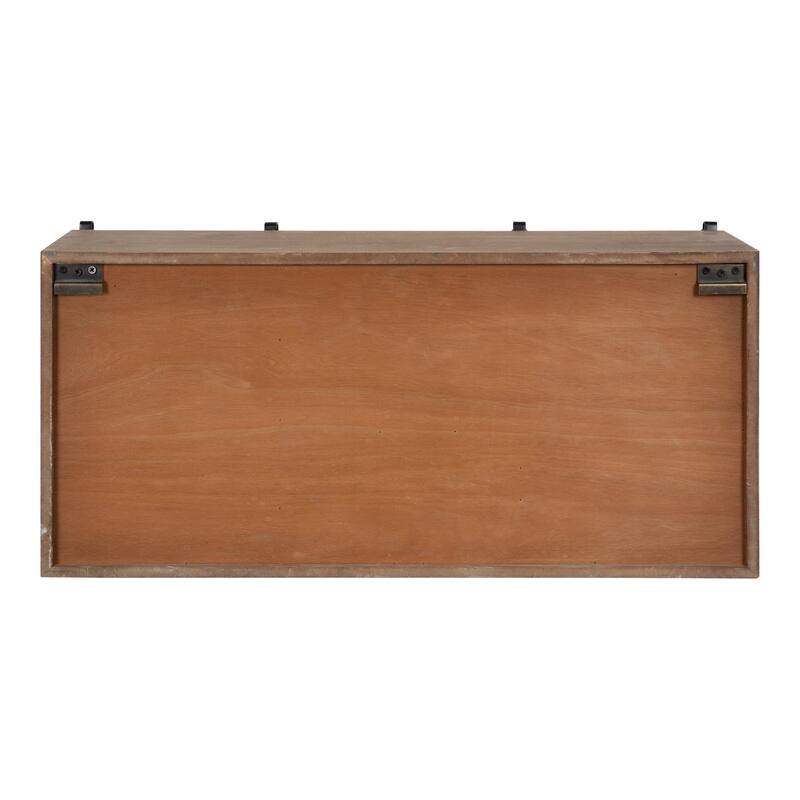 Kate and Laurel Cates Decorative Wall Cabinet - 30x10x14