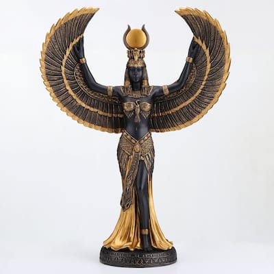 13.39 inches Height Polyresin Isis the Egyptian Goddess of Magic and Wisdom Multicolor Finish Figurine