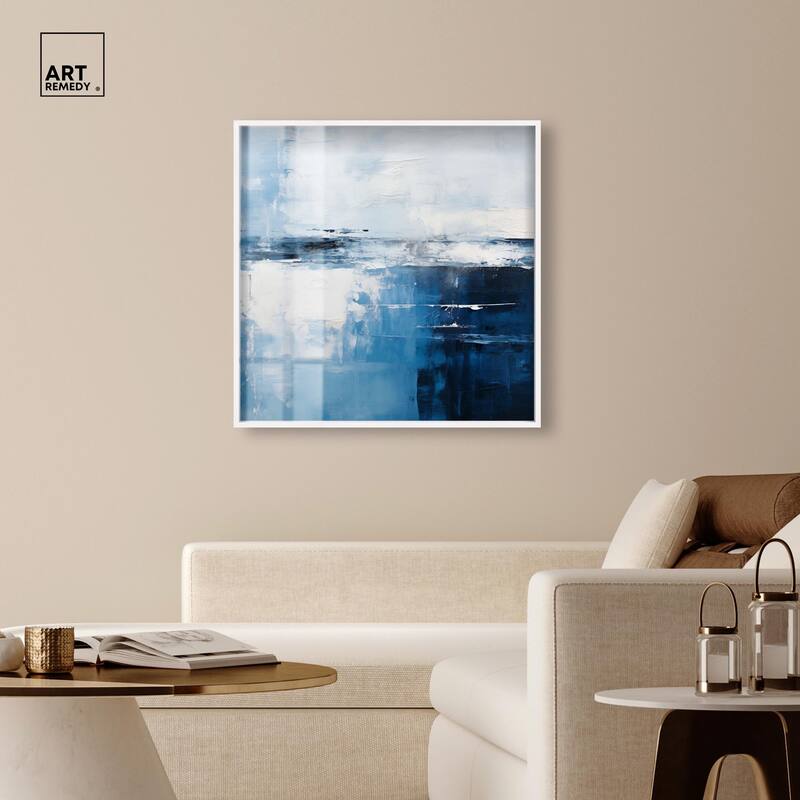 Layers of Blue Shadowbox by Art Remedy