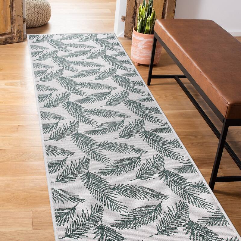 World Rug Gallery Nature Inspired Floral Indoor/Outdoor Area Rug