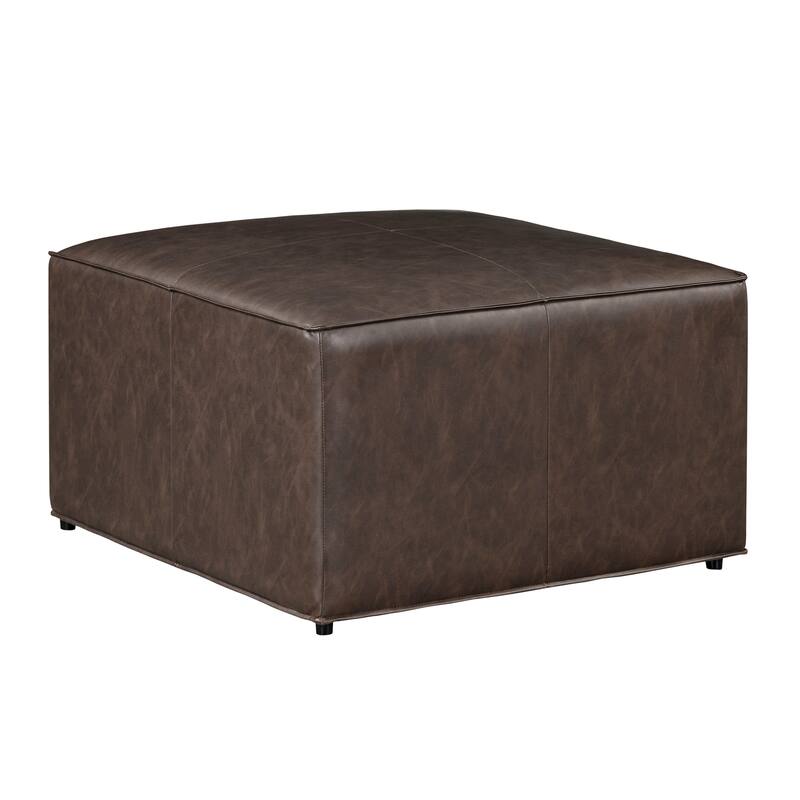 Studio Living Hanson Storage Ottoman in Faux Leather