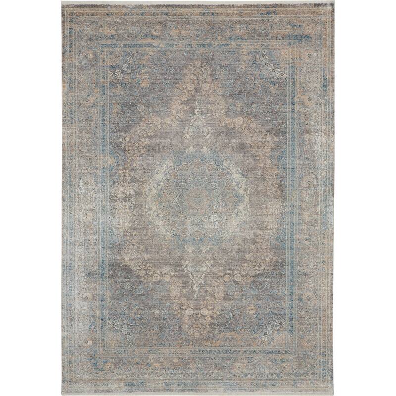 Nourison Starry Nights Vintage Persian Medallion Bordered Area Rug