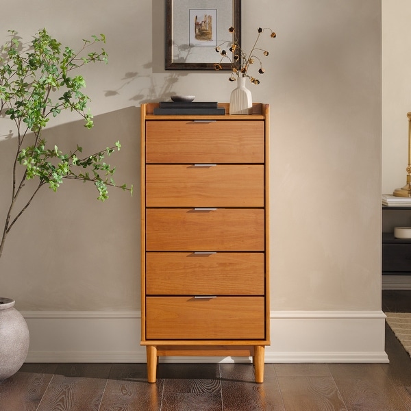 【日本製】 Middlebrook Minimalist Bed - Dresser Wood Solid 5-Drawer ドレッサー・鏡台