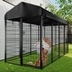 preview thumbnail 1 of 8, GARPROVM Heavy Duty Large Outdoor Dog Kennel Pet Playpen, 8.2 x 4 x 5.4 Ft Metal