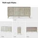 preview thumbnail 37 of 41, Silakan Mid-Century Modern 4-Door Large Storage Sideboard with Solid Wood Legs by HULALA HOME