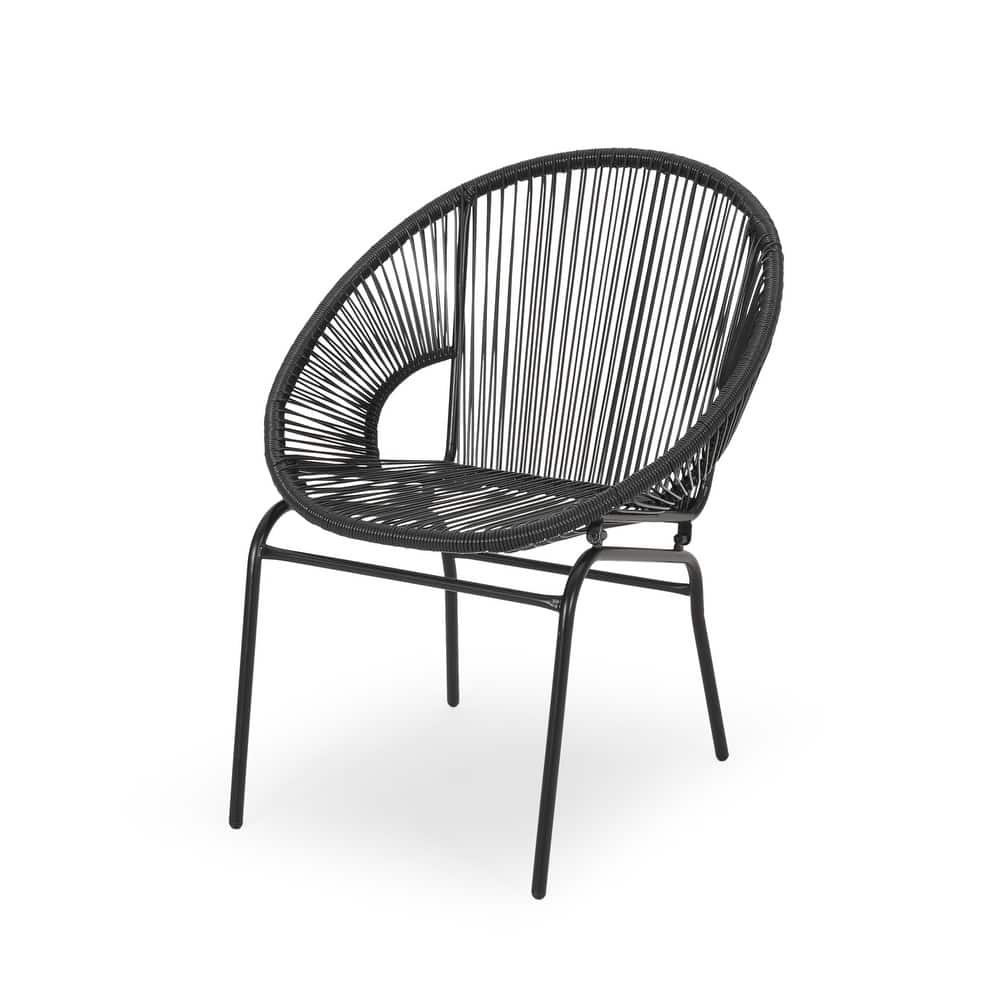 Nusa Outdoor Modern Rattan Club Chair (Set of 2) by Christopher Knight Home