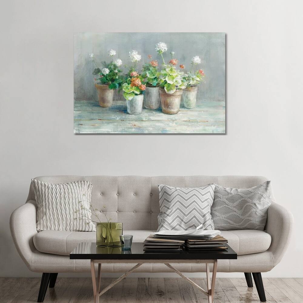 iCanvas "Farmhouse Geraniums" by Danhui Nai Canvas Print