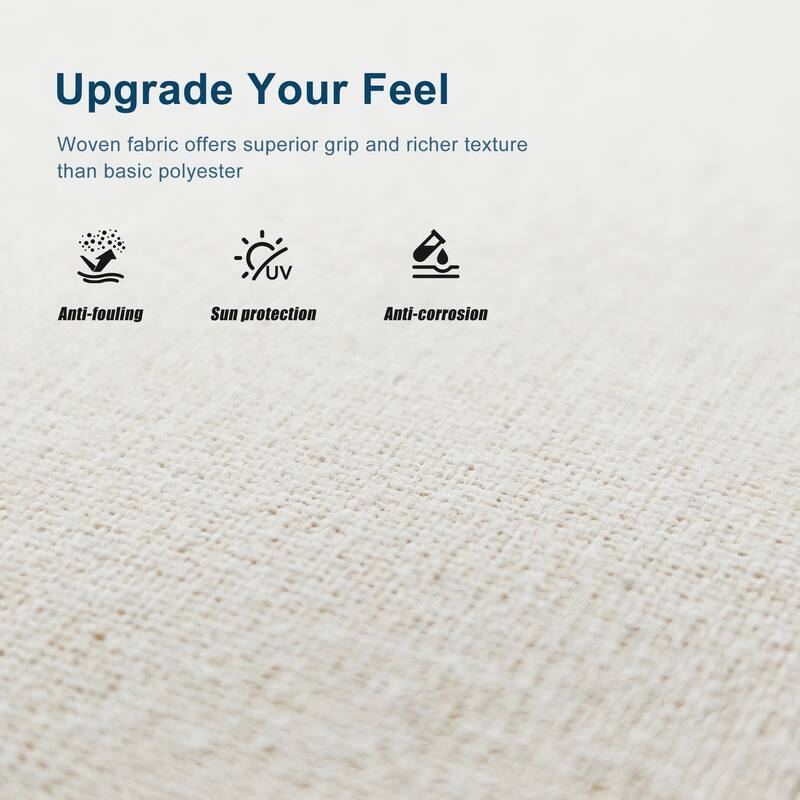 All-weather HIPS Outdoor Sofa Set with Detachable Cushions (Set of 5)