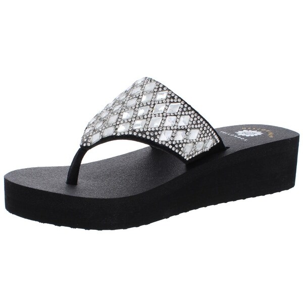 yellow box platform flip flops
