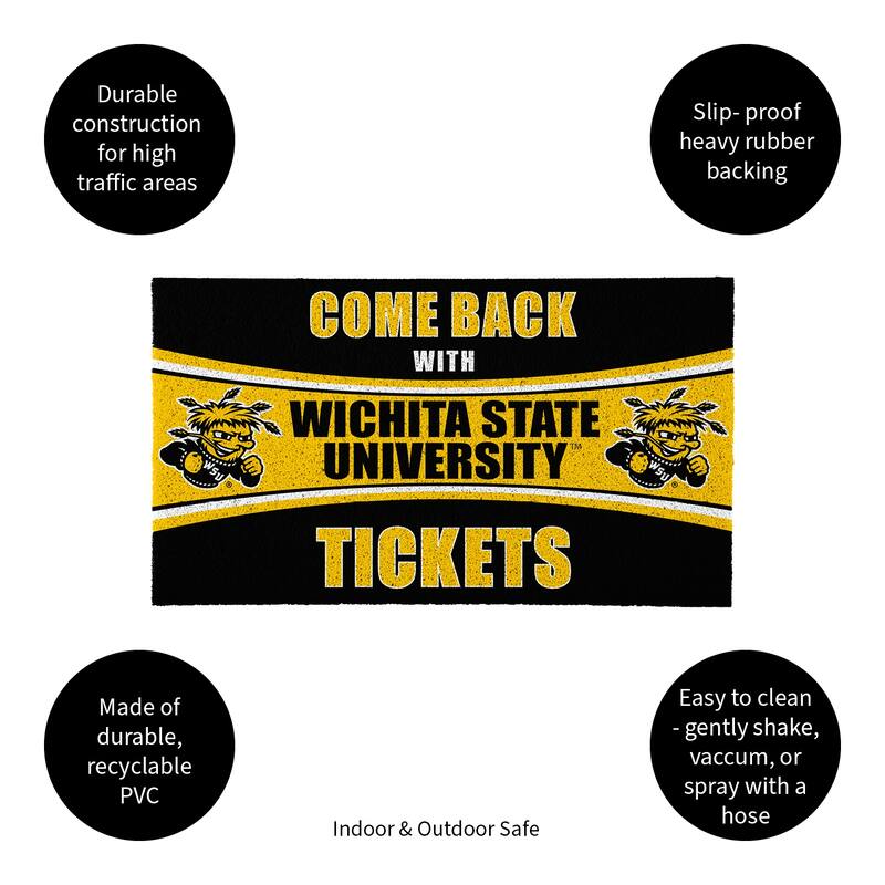 University of Central Florida 28 in. x 16 in. PVC "Come Back With Tickets" Trapper Door Mat