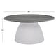 preview thumbnail 3 of 6, SAFAVIEH Couture Roseclaire Stone Drink Table (Fully Assembled) - 9.5 in. W x 9.5 in. D x 24 in. H