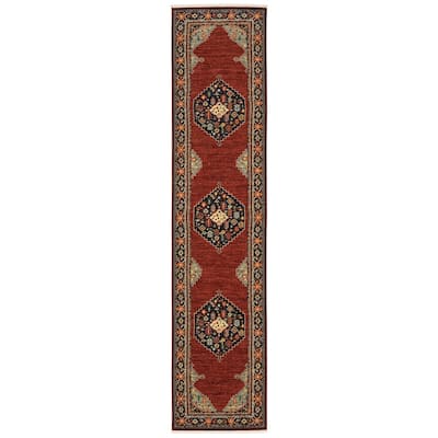 Style Haven Leander Classic Persian Fringed Wool Blend Area Rug