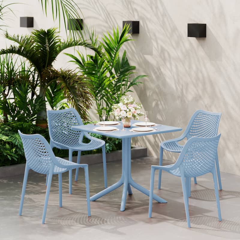 Frond and Form 31.5" Outdoor Square Dining Table