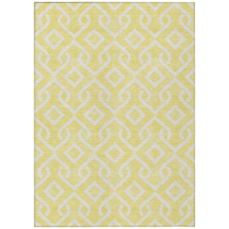 Machine Washable Indoor/ Outdoor Chantille Trellis Rug