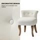 preview thumbnail 13 of 51, Xacobo Modern Velvet Tufted Vanity Stool with Wood Base by HULALA HOME