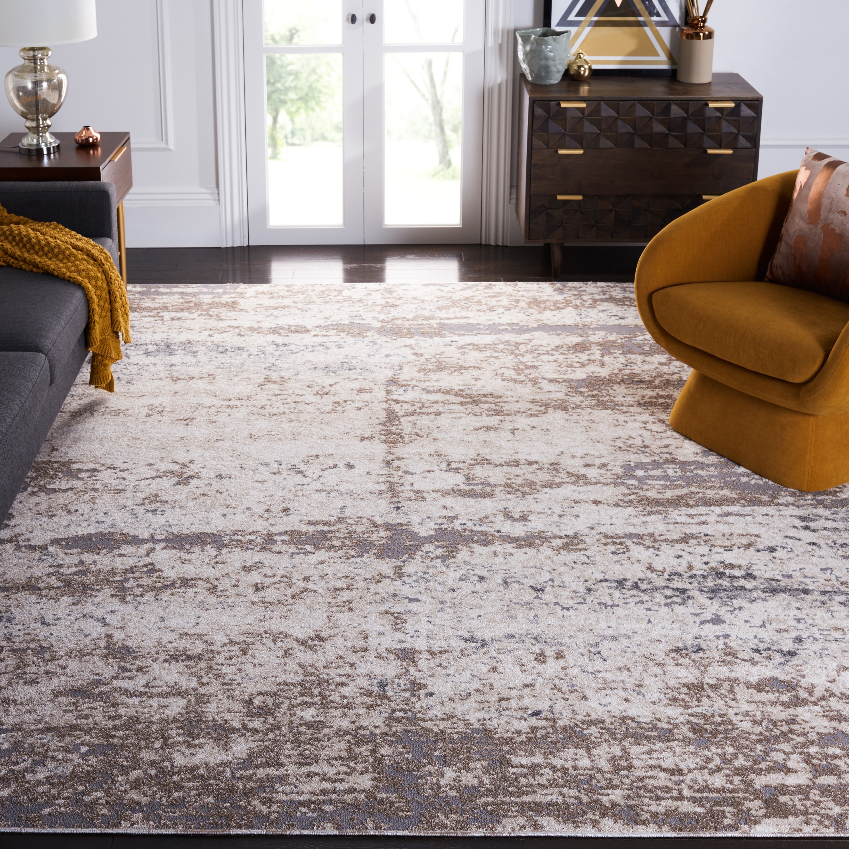 SAFAVIEH Aston Ledia Modern Abstract Rug