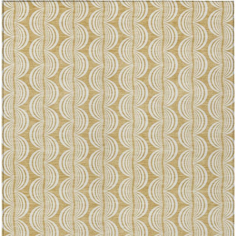 HomeRoots Ogee Transitional Rectangle Outdoor Rug