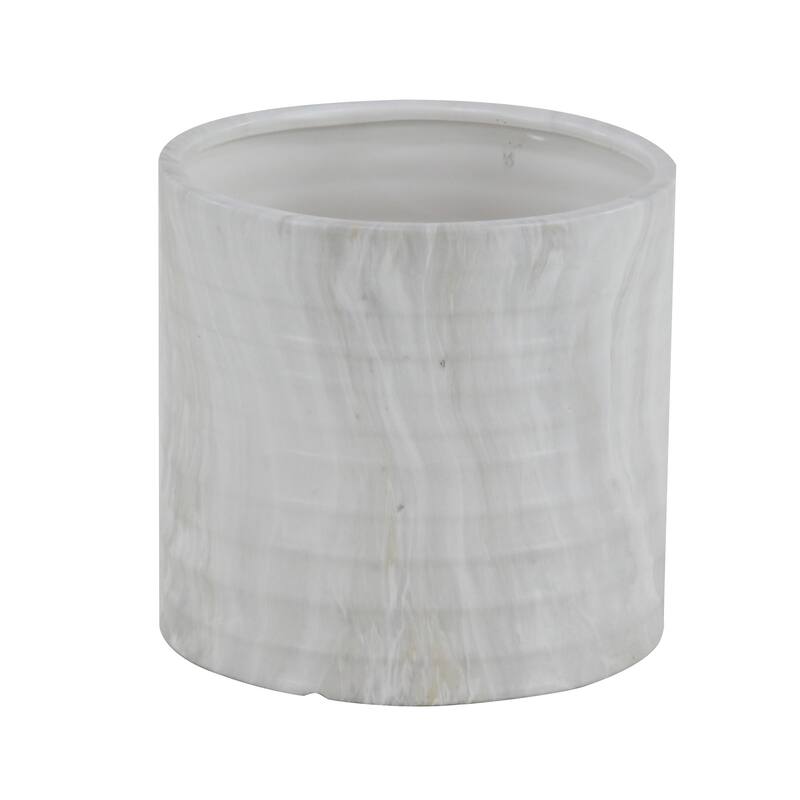 Porcelain Coastal Planter (Set of 3) - S/3 9", 7", 6"H