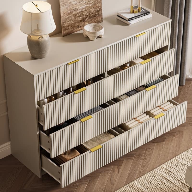 8-Drawer Double Dresser for Bedroom