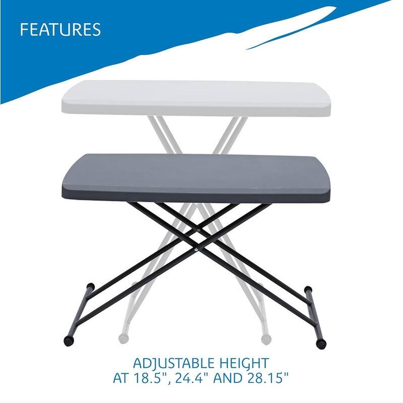 Small Camping Personal Folding Table Adjustable Height