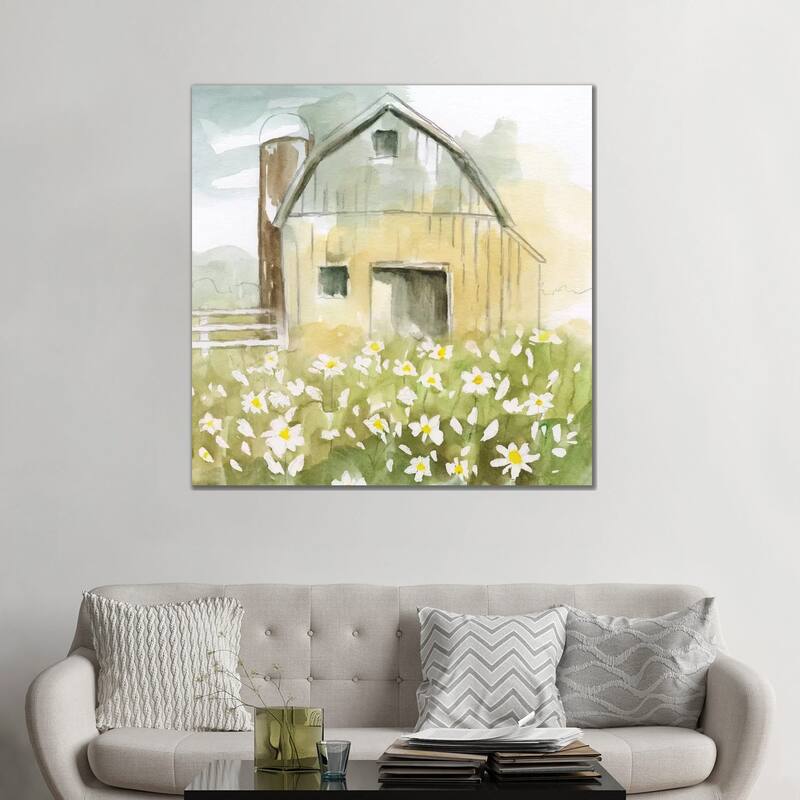 iCanvas "Daisy Barn" by Nan Canvas Print