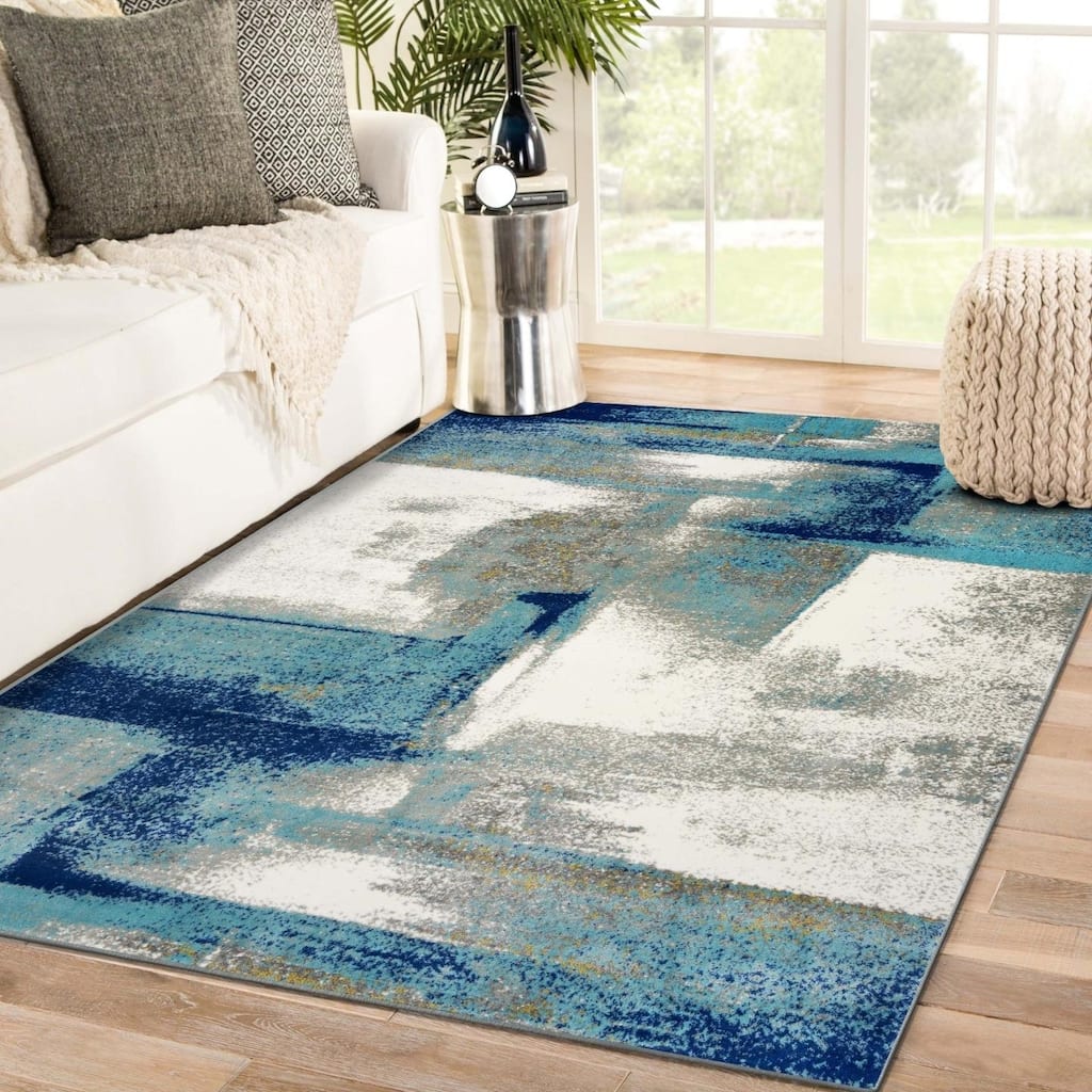Luxe Weavers Modern Abstract Stain Resistant Area Rug
