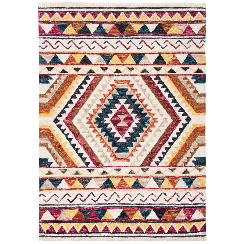 SAFAVIEH Handmade Abstract Zelina Modern Wool Rug