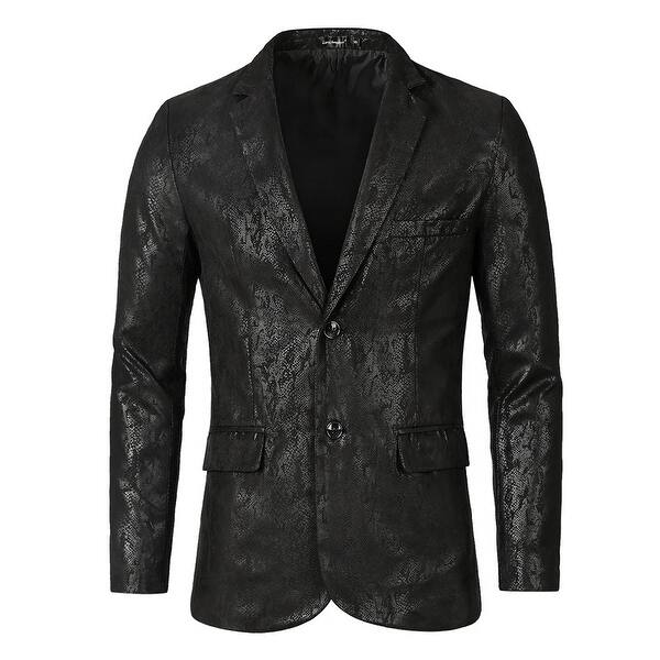 Shop Men Luxury Fashion Stylish Print Slim Fit Wedding Dinner Prom