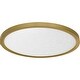 preview thumbnail 2 of 8, Outskirts Integrated LED Brushed Gold Flush Mount with CCT Switch