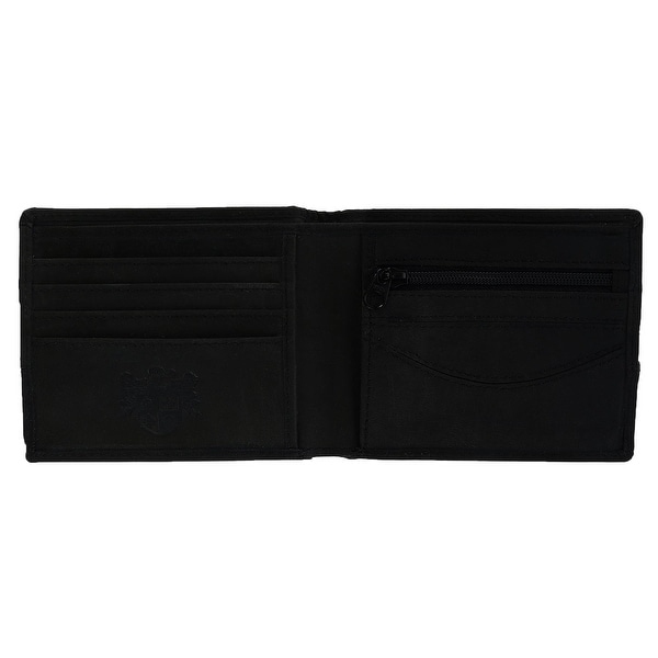 The British Bag Company Mens Berneray Harris Tweed and Leather Bifold Wallet